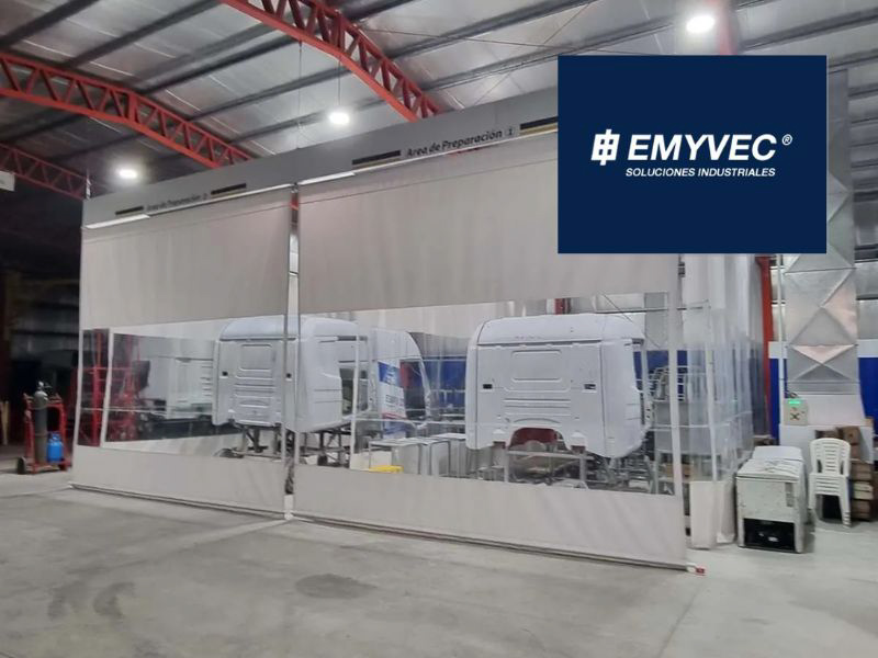 EMYVEC instaló nueva cabina de pintura en Taller Avenida