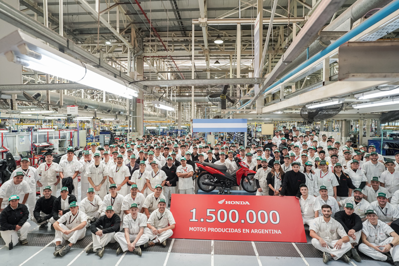 Honda alcanza 1,5 millones de motos en Argentina