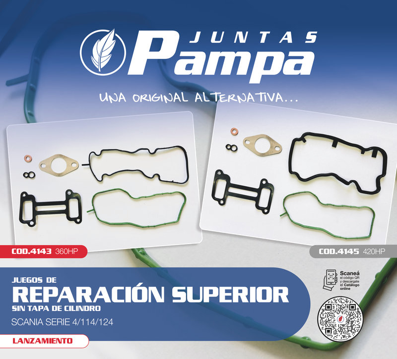Juntas Pampa lanza nuevo juego para Scania 114/124
