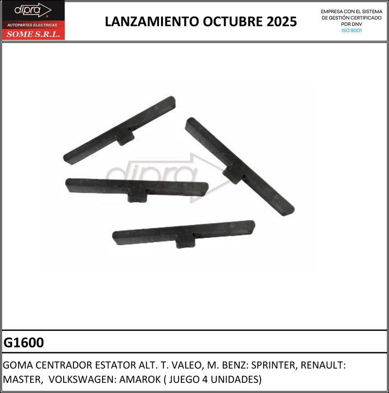 Dipra suma nuevos porta escobillas y piezas de arranque