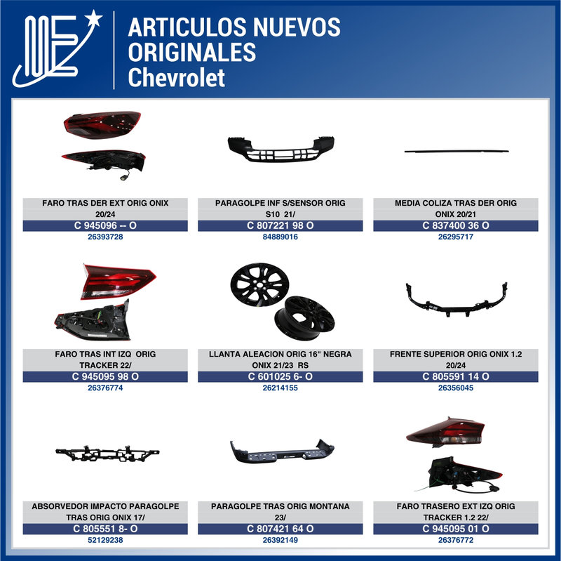Expoyer amplía su línea de repuestos Chevrolet