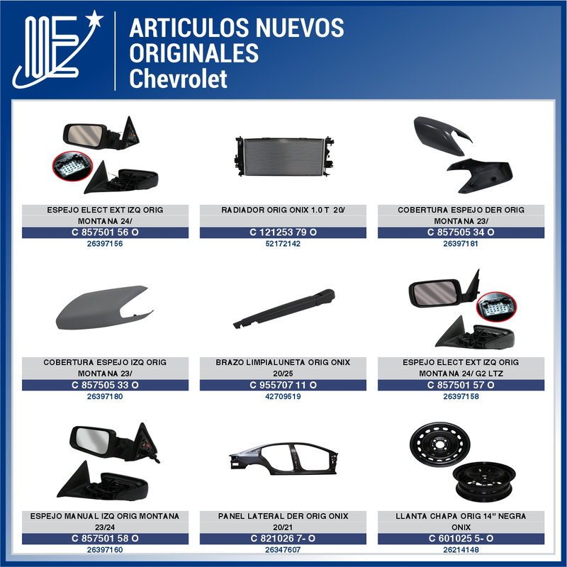 Expoyer amplía su línea de repuestos Chevrolet