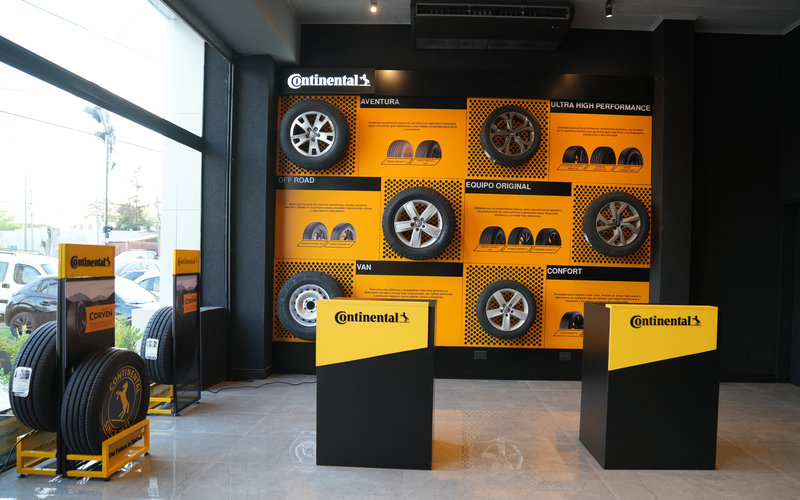 Grupo Corven trae Continental con Tire Center Pilar