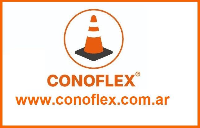 Cono rutero semiflexible 90 cm + cartel 