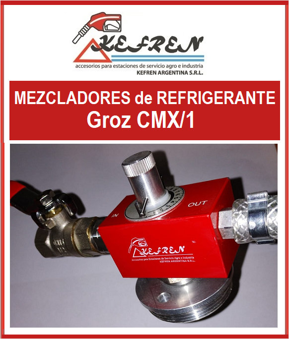 Kefren: Mezcladores de refrigerante Groz CMX/1