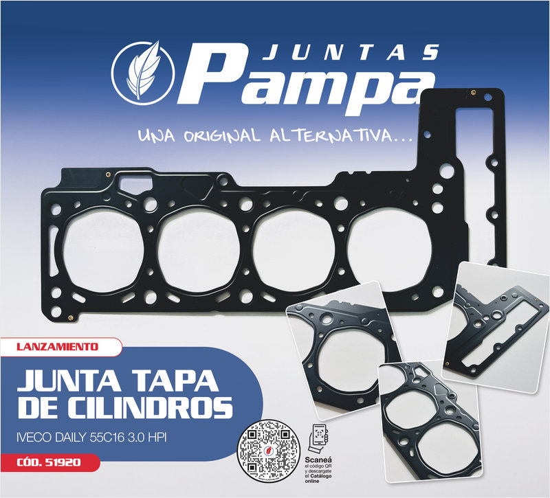 Junta de tapa para Iveco Daily de Juntas Pampa