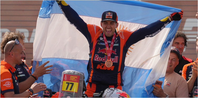 Luciano Benavides ganó el Dakar 2026 en motos